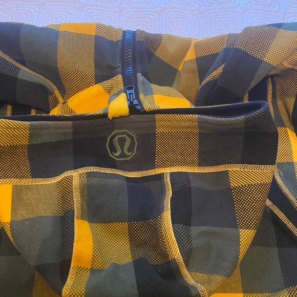 Vintage y2k men’s Lululemon scuba hoodie plaid - Picture 7 of 10